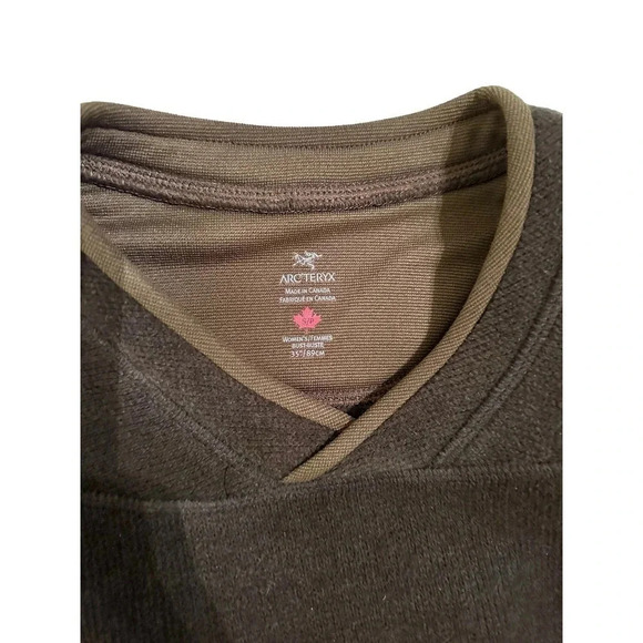 Arc'teryx Women's Brown Long Sleeve Pullover Sweatshirt Size S/P - Picture 4 of 6